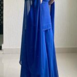 Chiffon flared plazo E004