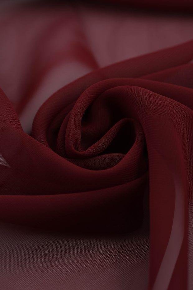 Plain Chiffon saree E001 - Image 2