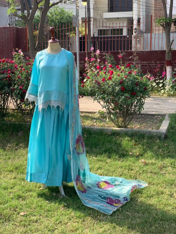 Dhakka pants with short kurta E008